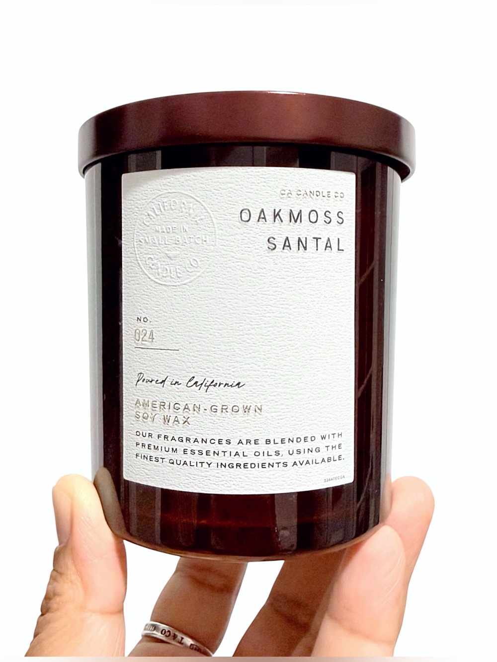 Leoben Company Oakmoss Santal No. 024 Luxury Scented Candle - Brown